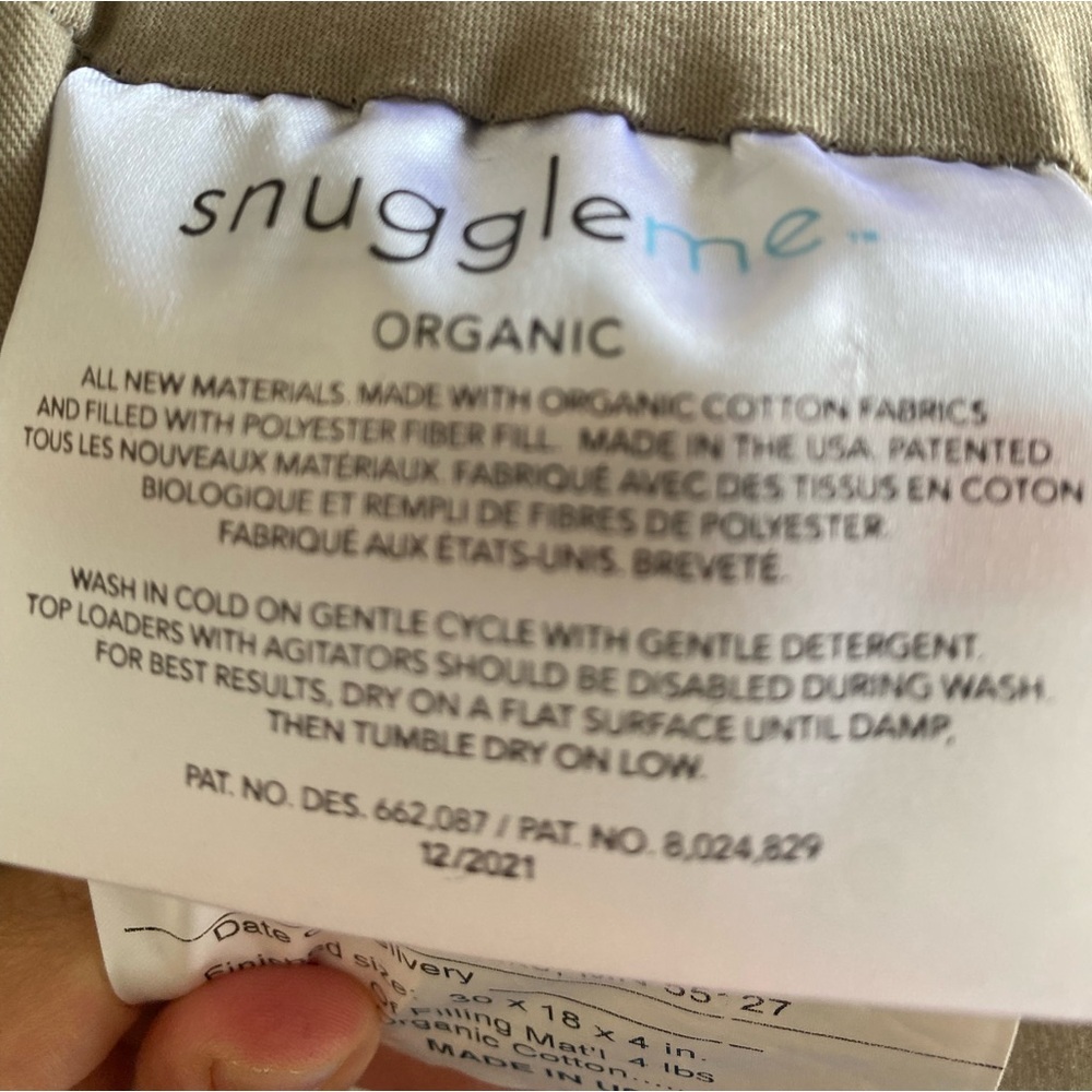 Snuggle me organic